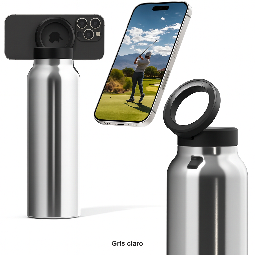 MagnetiCup™ – Termo de Acero Inoxidable con Porta Celular Magnético