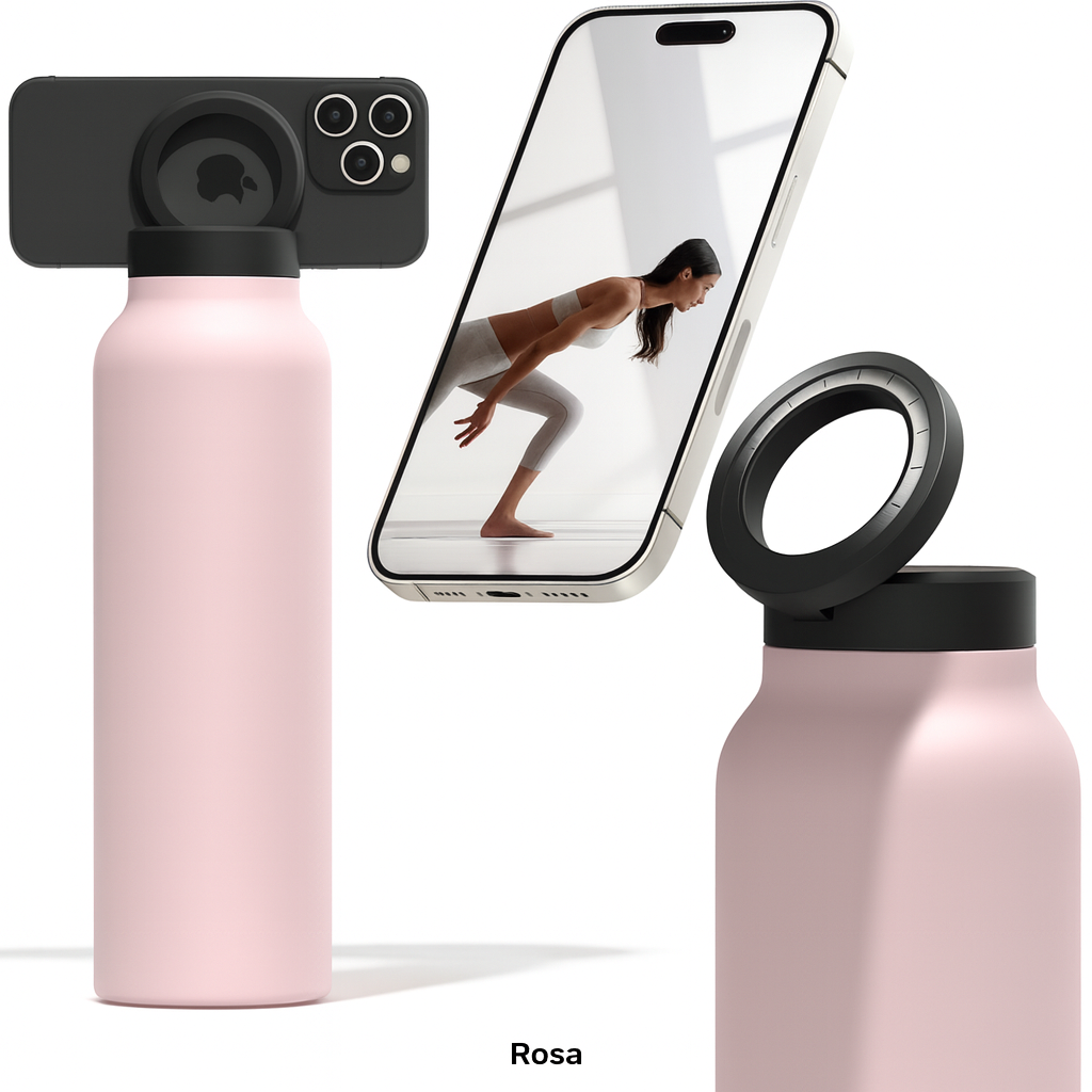 MagnetiCup™ – Termo de Acero Inoxidable con Porta Celular Magnético